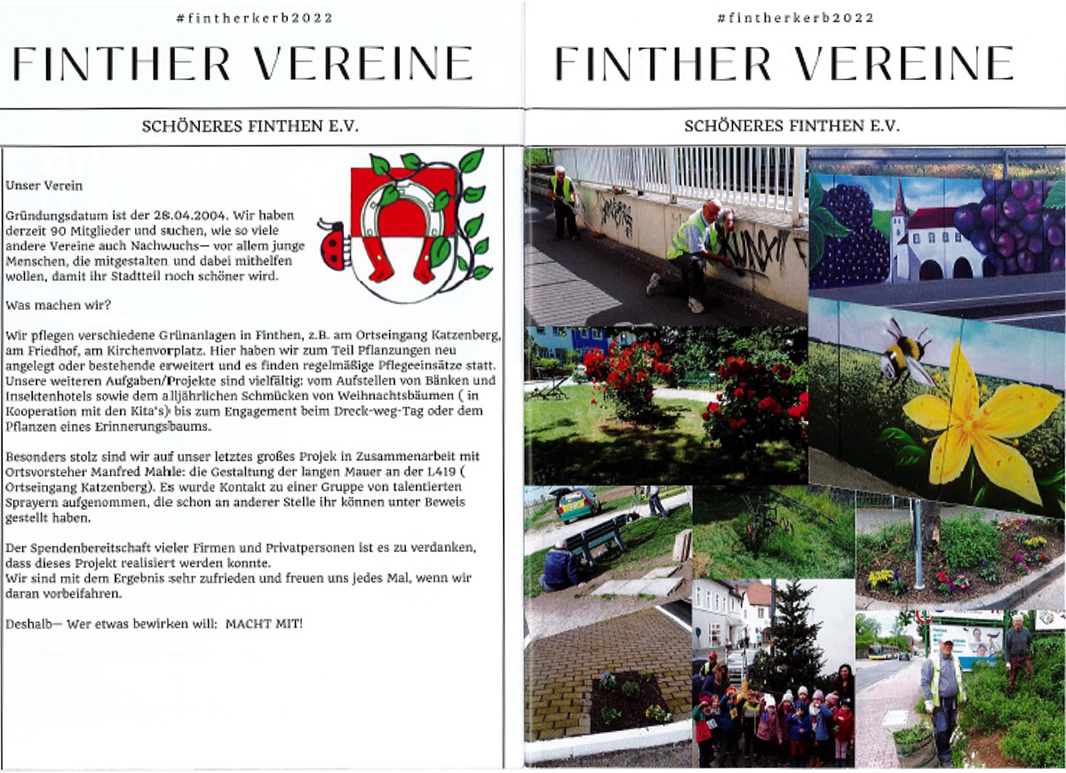 Presseartikel: Finther Vereine